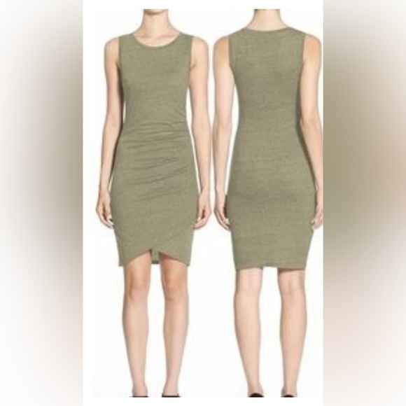 Nwot Leigh Size 2X Ruched Body-con Dress - Picture 1 of 5